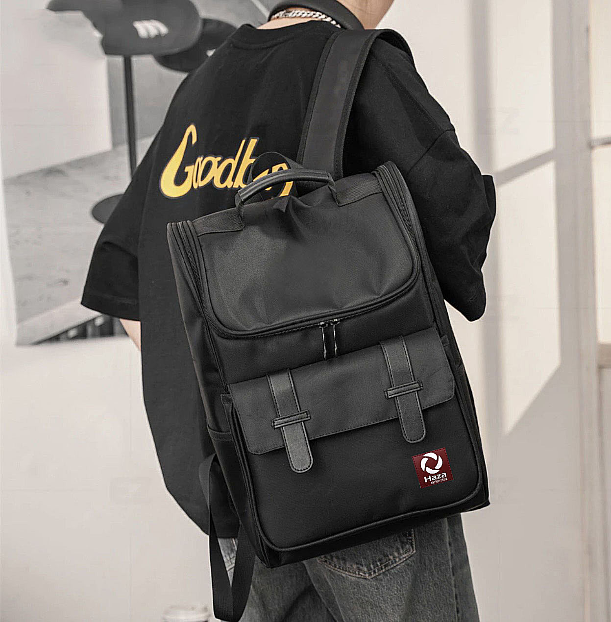 Balo đi học thời trang unisex, Balo đựng laptop 15.6 inch cao cấp , Cặp đi học nam nữ