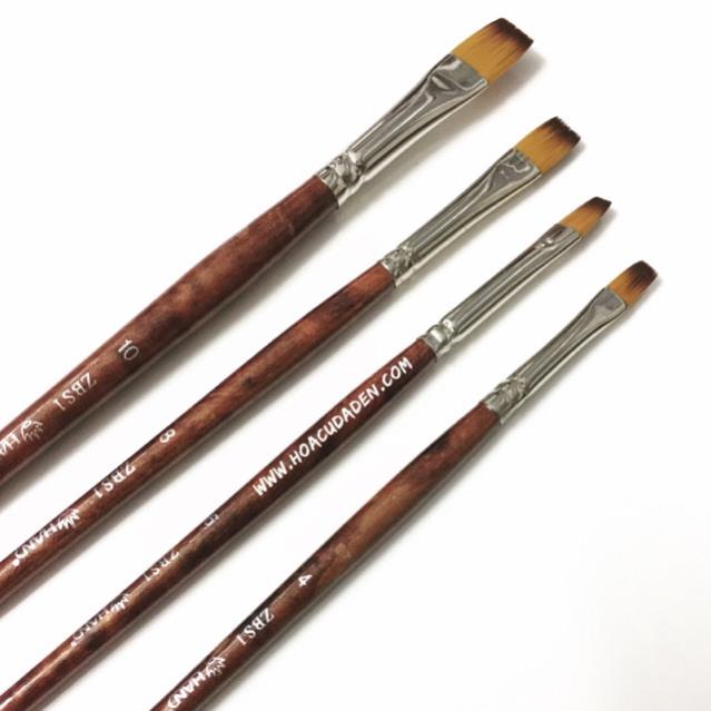 Cọ vẽ đầu dẹp hand zbs1