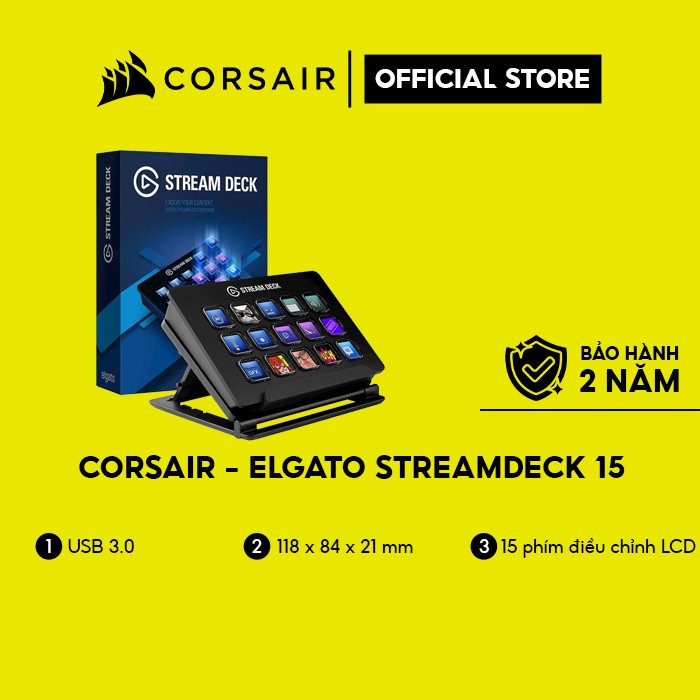 Bàn phím elgato streamdeck 15 phím 10gaa9901