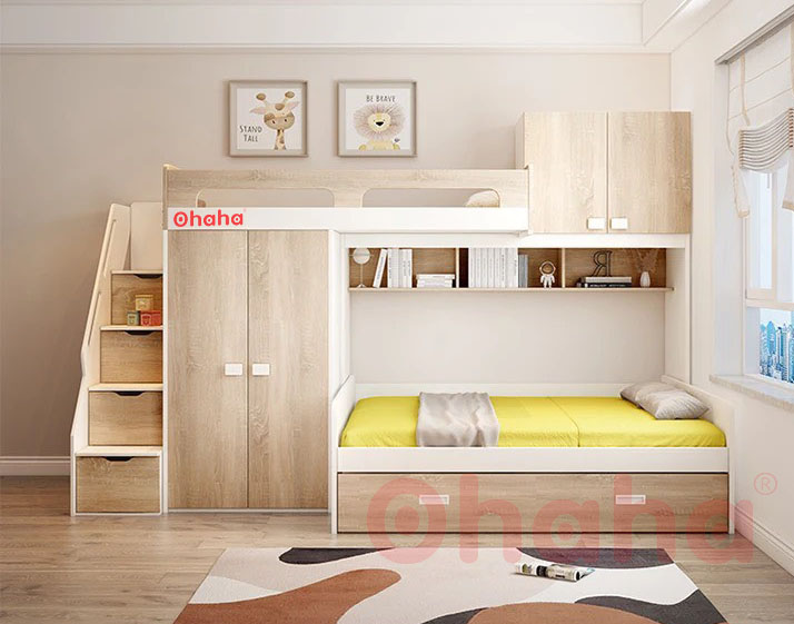 Giường tầng thông minh cao cấp ohaha - gtcc001