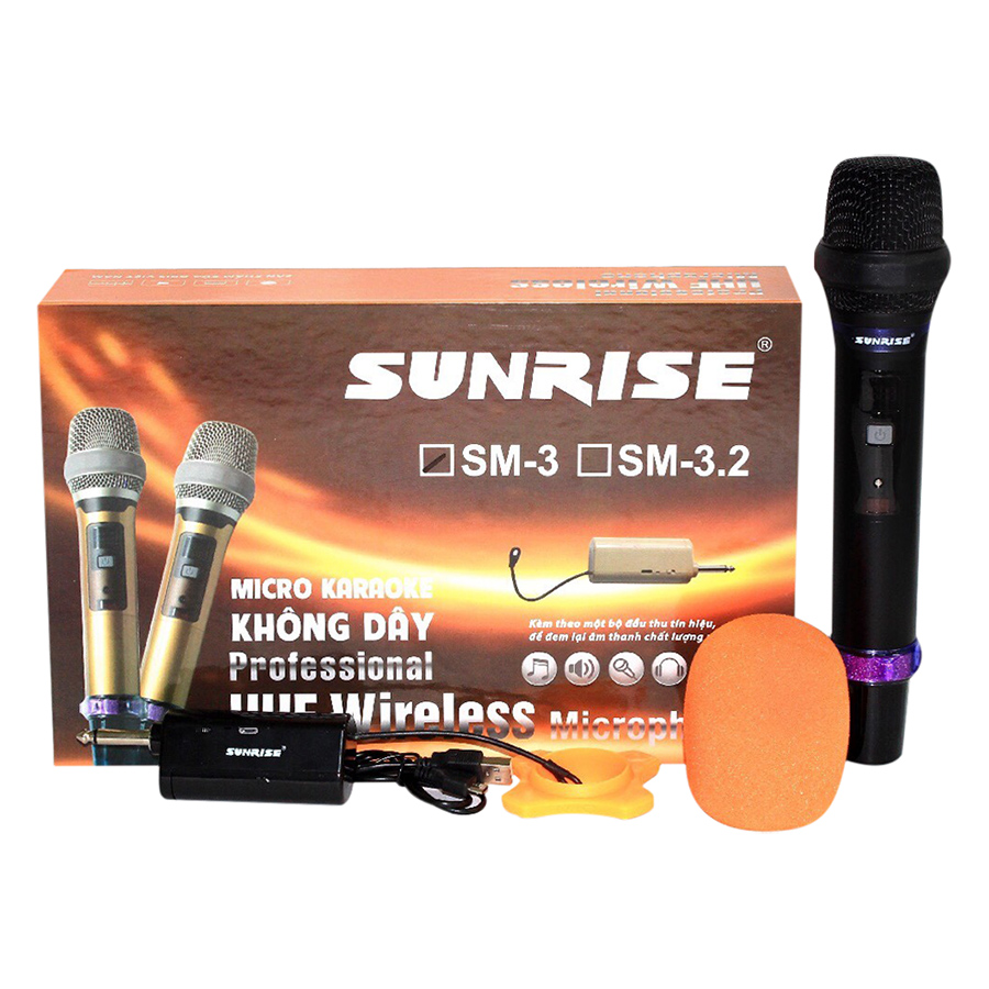 Micro không dây sunrise sm-3 – hàng chính hãng