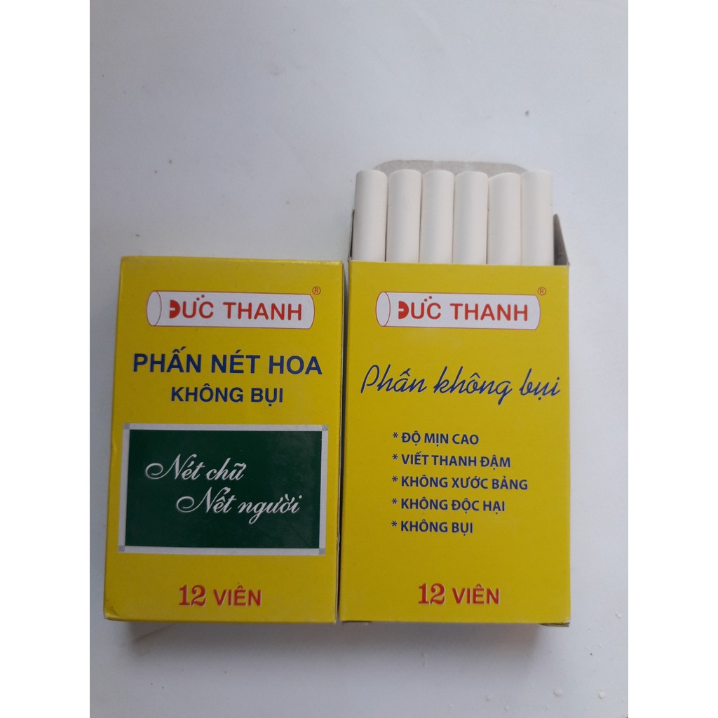 01 hộp phấn trắng viết bảng không bụi đức thanh