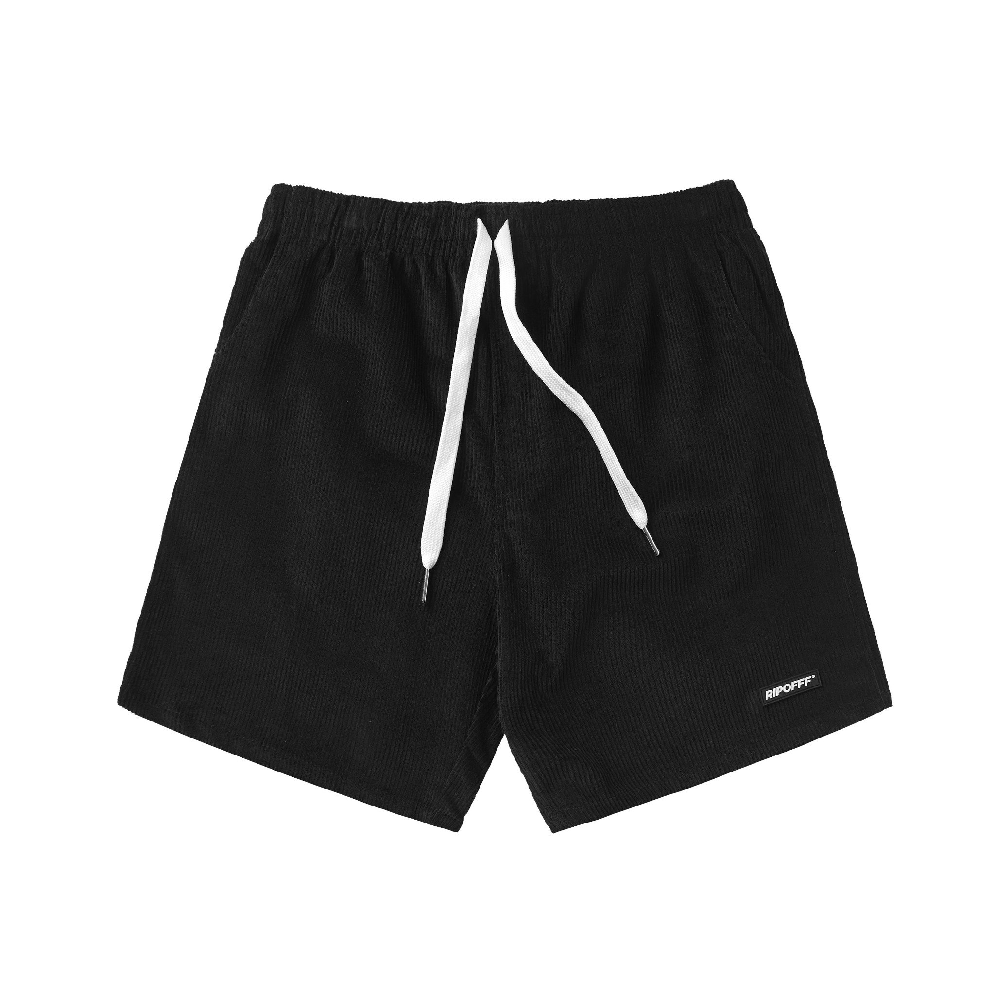 Ripofff corduroy shorts - black