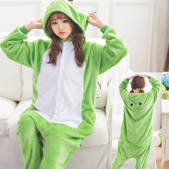 Bộ Đồ Thú Ếch Xanh Trẻ Em và Người Lớn 💚 Bộ Đồ Thú Đẹp