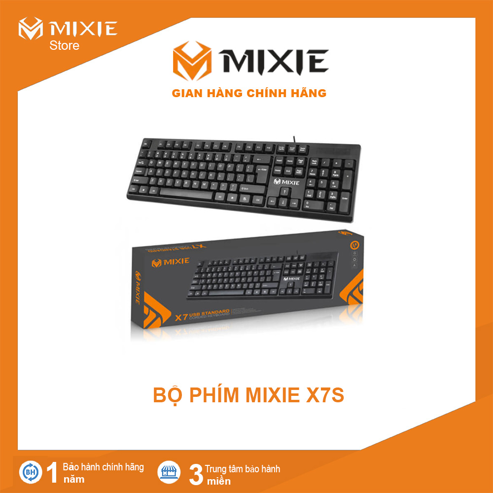 Bàn phím máy tính, pc - mixie x7s - full bàn phím và số
