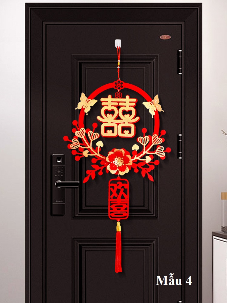 Set trang trí cửa phòng cưới, phòng tân hôn