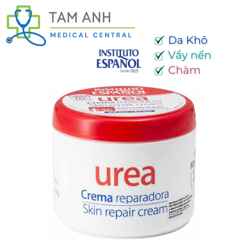 Kem dưỡng ẩm, giảm khô ngứa Urea 10% 400ml dành cho da vảy nến, chàm, viêm da cơ địa - Chính hãng Instituto Espanol