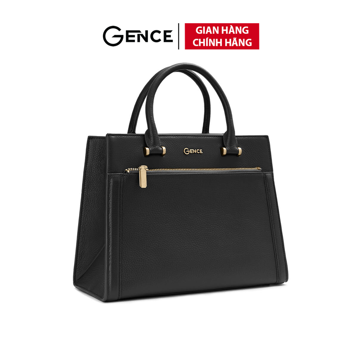 Túi xách hàng hiệu túi đeo chéo nữ gence tx15 chất liệu da bò cao cấp màu black