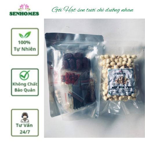 100g Hạt Sen tươi + Combo 12 vị nấu chè dưỡng nhan