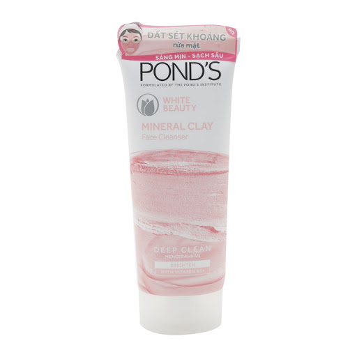 Sữa rửa mặt ponds đất sét khoáng sạch sâu sáng mịn 90gr