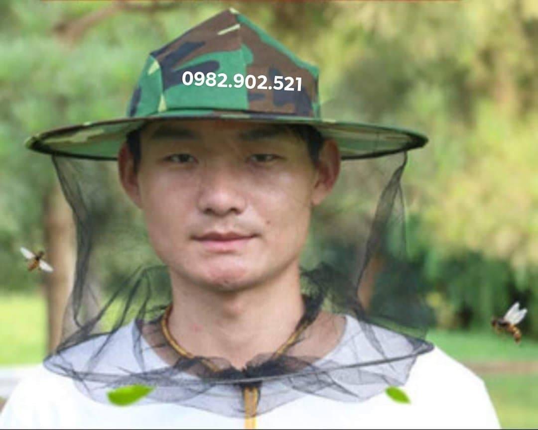 mũ chống côn trùng, mũ chống ong, mũ chống muỗi, mũ bắt ong