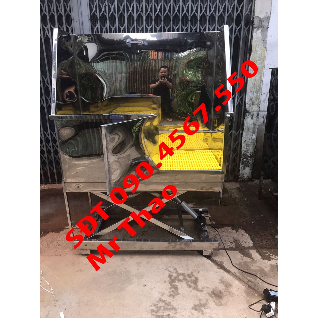 Bồn tắm inox 304 cho chó mèo, spa thú cưng chuyên dụng