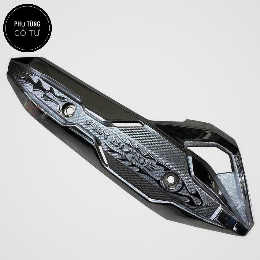Che pô xe air blade 125 bằng gang - ốp pô xe tay ga - phụ tùng cô tư