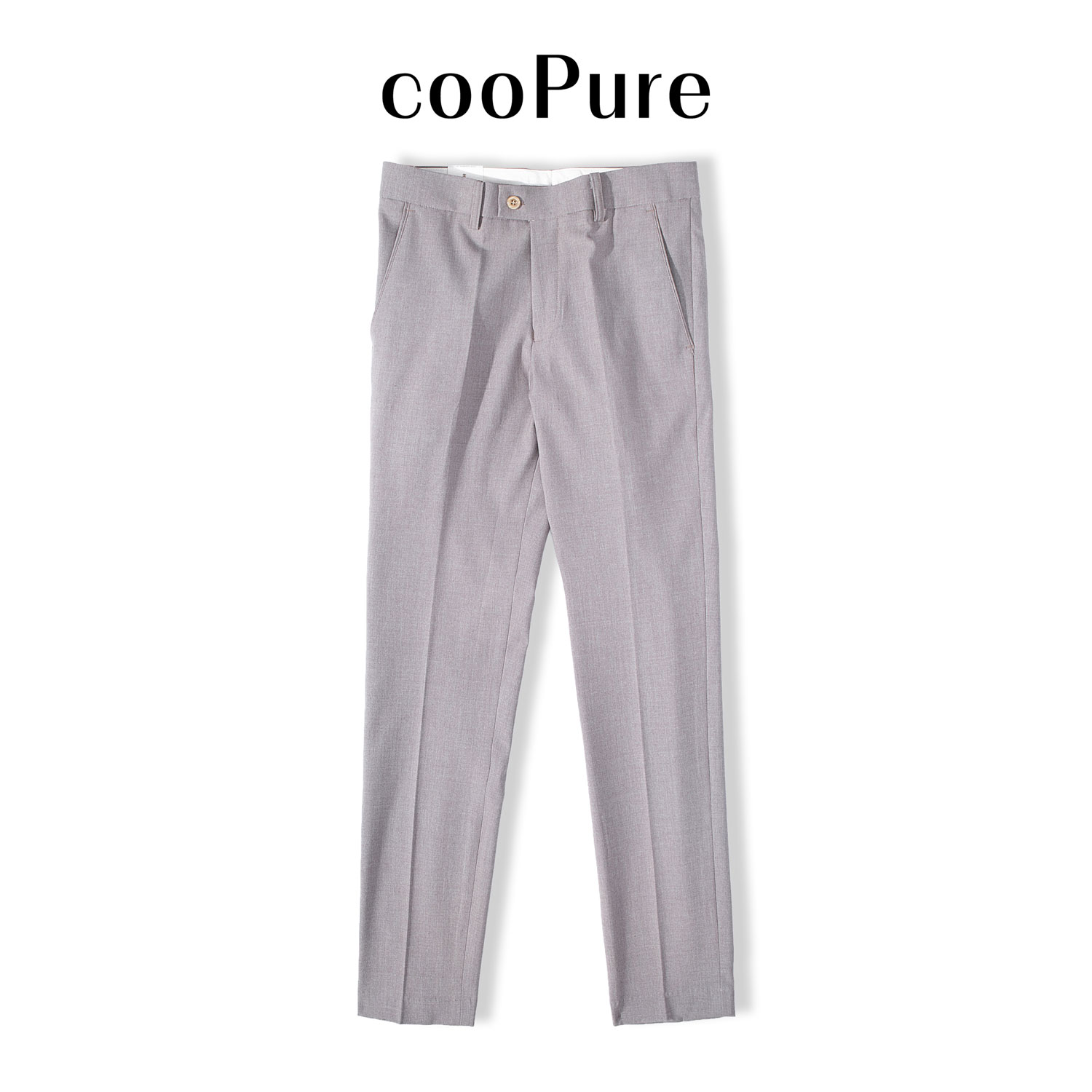 Quần âu nam cooPure chất liệu cotton polyester chống nhăn
