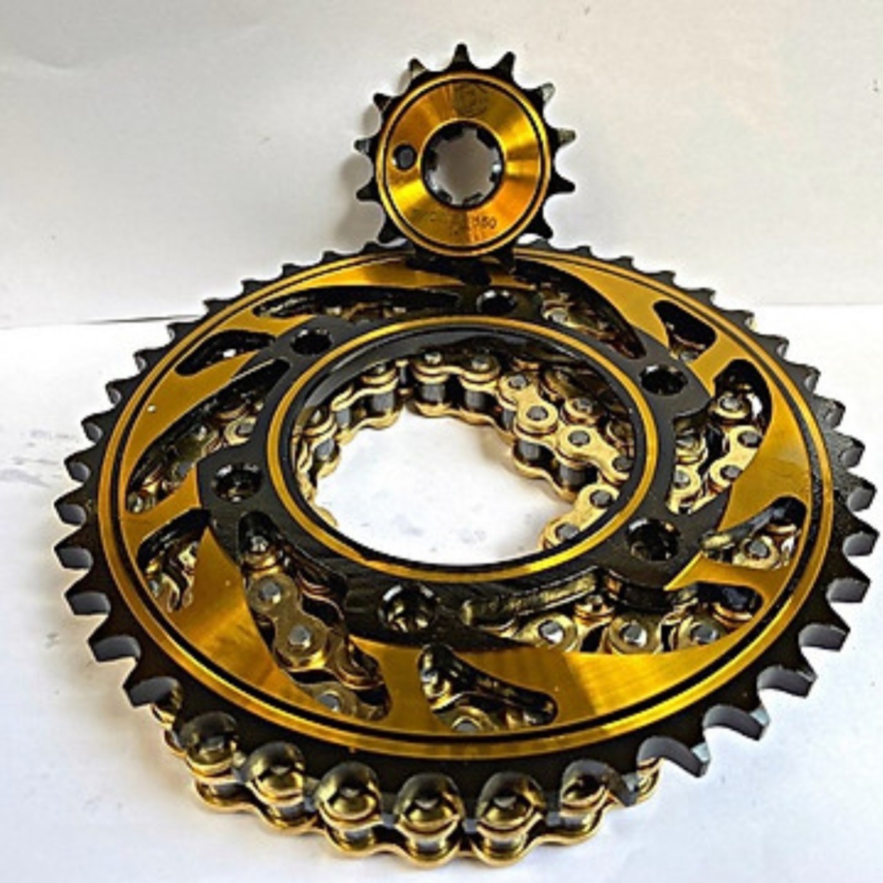 Nhông sên dĩa Exciter 150 hàng Thái Lan (44T-14T-126L) chất liệu thép c45 tăng độ cứng