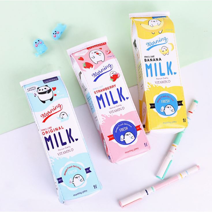 Bóp viết hộp sữa