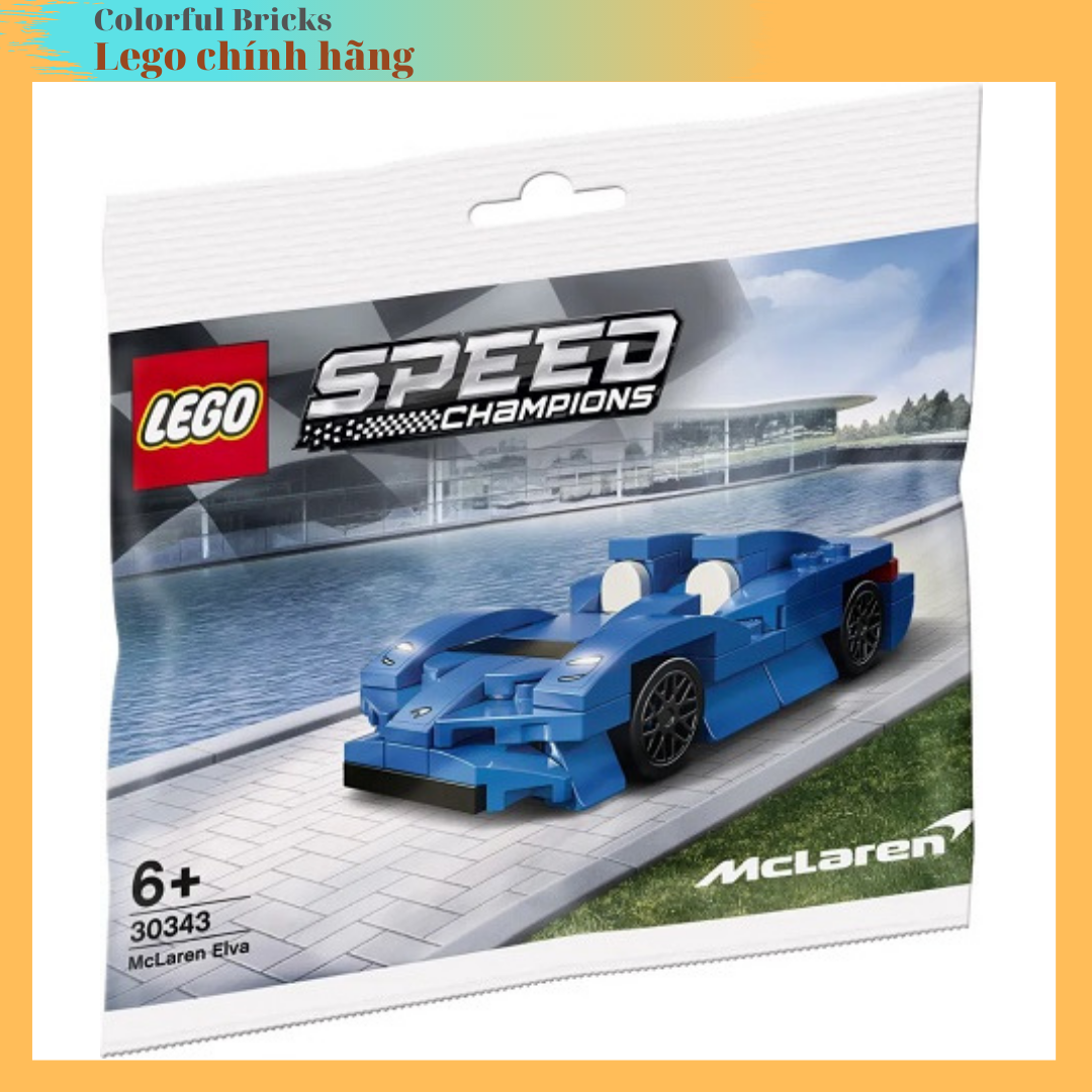 [HCM]Lego Speed Champions 30343_Xe đua McLaren Elva (Polybag)_Hàng mới 2021 (Chính hãng)