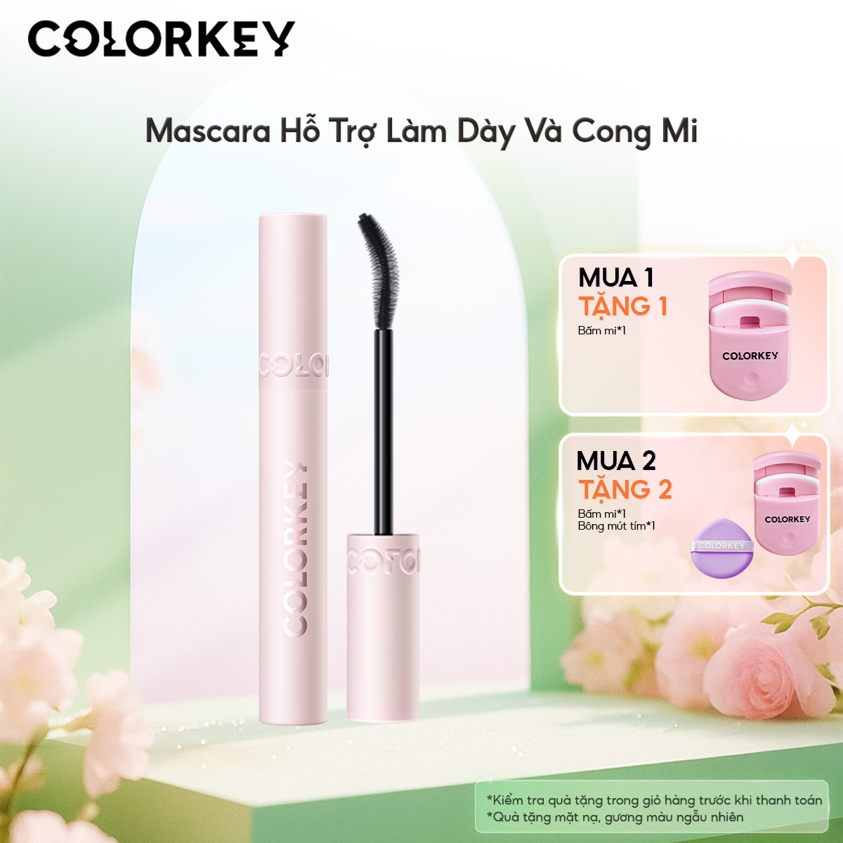   SẢN PHẨM MỚI  Mascara COLORKEY VOLUMIZING & CURLING Tạo Hiệu Ứng Mi Dài Tơi Và Dày Tự Nhiên 6g 