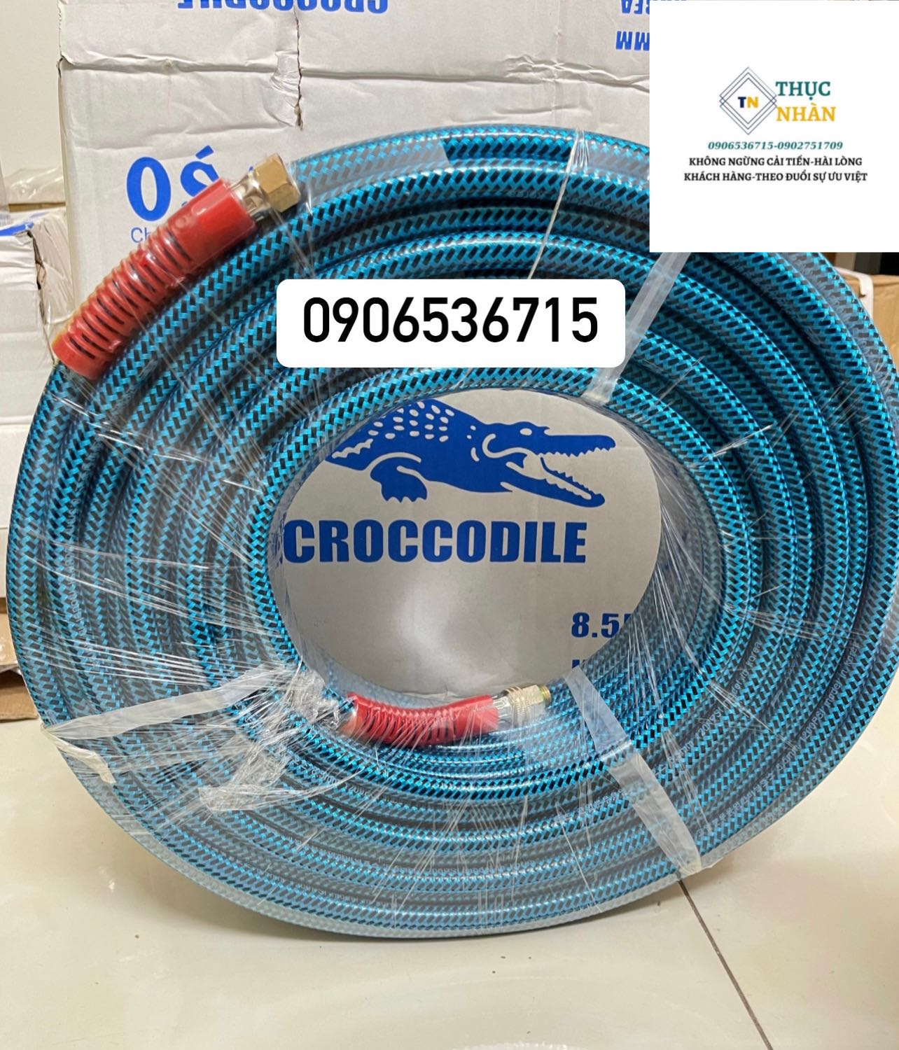 Dây cá sấu áp lực cao Osaka xanh dùng để phun thuốc trừ sâu xịt rửa xe chuyên dụng đường kính 8.5MM dài 50M