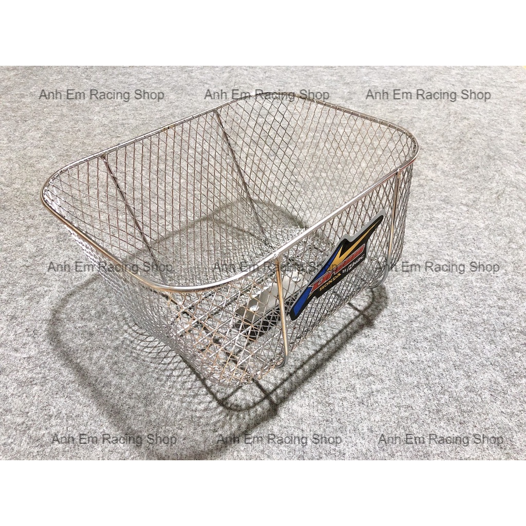 Rổ xe inox lưới gắn dream cub cực đẹp