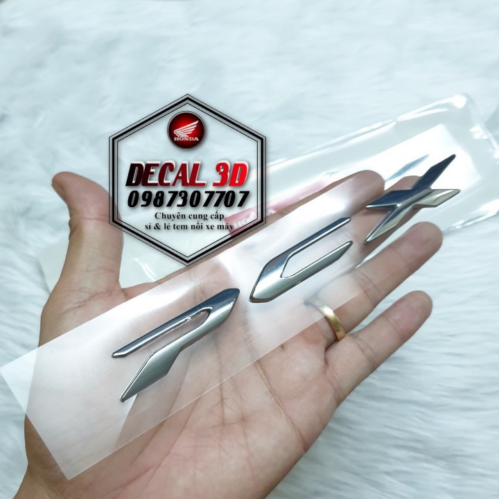 Tem chữ nổi Honda PCX 2019 hàng zin cực đẹp