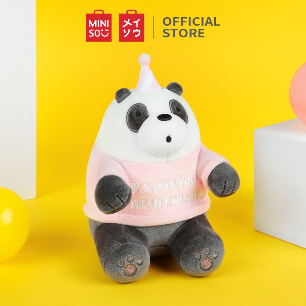 Gấu bông Đồ chơi Thú nhồi bông Búp bê Thú nhồi bông gấu bông thú nhồi bông MINISO We Bare Bears Birthday Hat