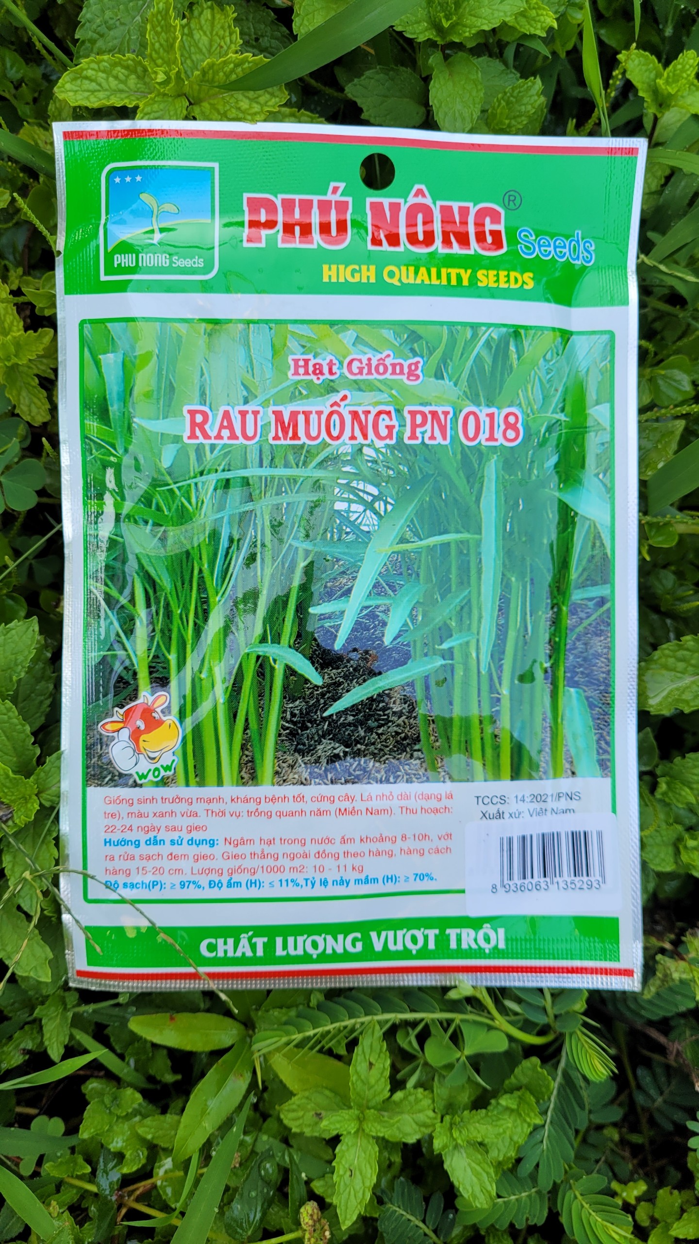 [Freeship Max] Hạt giống Phú Nông Rau muống lá tre cao sản gói 50 gram