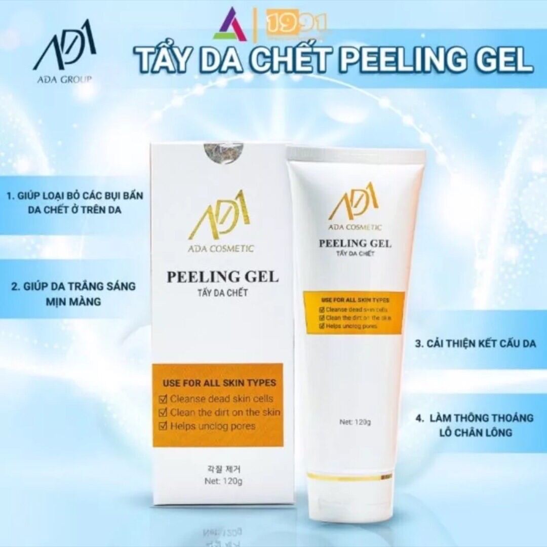 Tẩy tế bào chết ada group giúp loại bỏ các bụi bẩn,và da chết ở trên da 120g