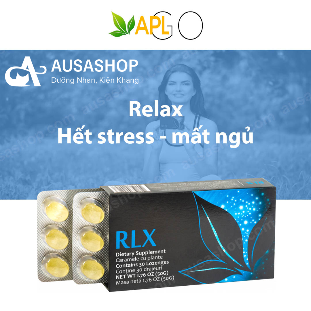 RLX – Viên ngậm giảm stress giúp ngủ ngon APLGO - Date 2023