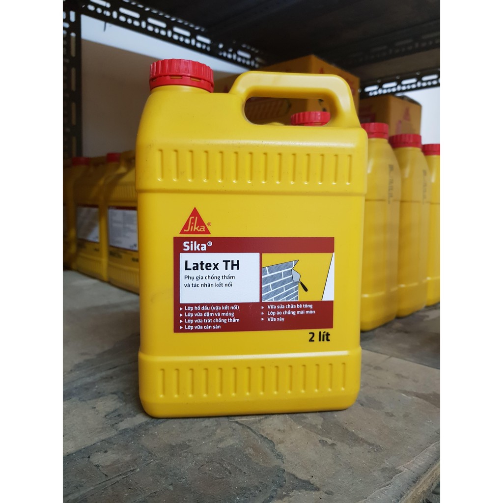 Sika Latex TH - 2L - PHỤ GIA CHỐNG THẤM CHO VỮA VÀ HỒ DẦU KẾT NỐI GIÁ CỰC TỐT!!