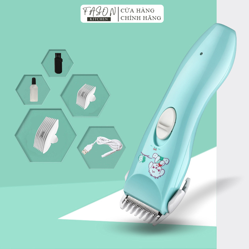 Tông đơ cắt tóc an toàn nhẹ nhàng cho trẻ em toir tr 102 cao cấp - fasonkitchen