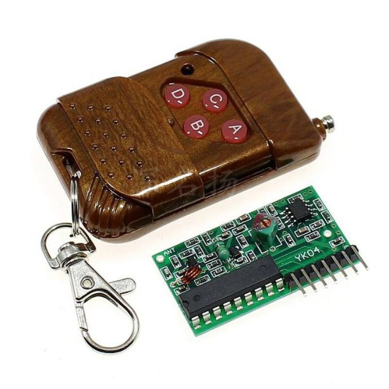 Remote thu giải mã rf 315mhz 4 kênh ic-pt2262/pt2272-m4 kèm pin