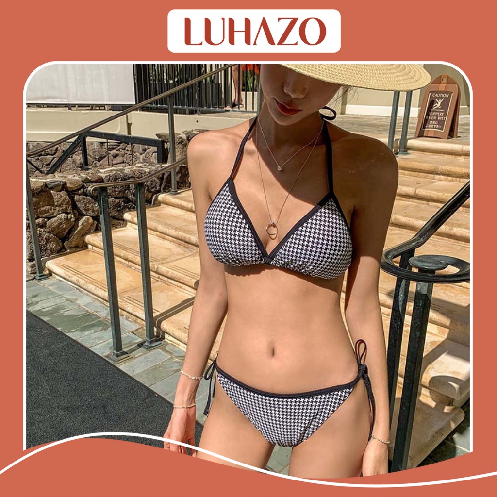  Bikini 2 mảnh sexy hở lưng đồ bơi nữ đi biển kiểu Hàn Quốc nâng ngực 2 dây hở lưng 2663 K4T1-2 