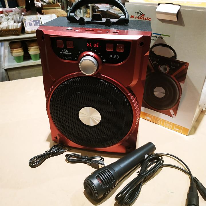 Loa Karaoke Mini Bluetooth Kiomic P88 Tặng Kèm micro