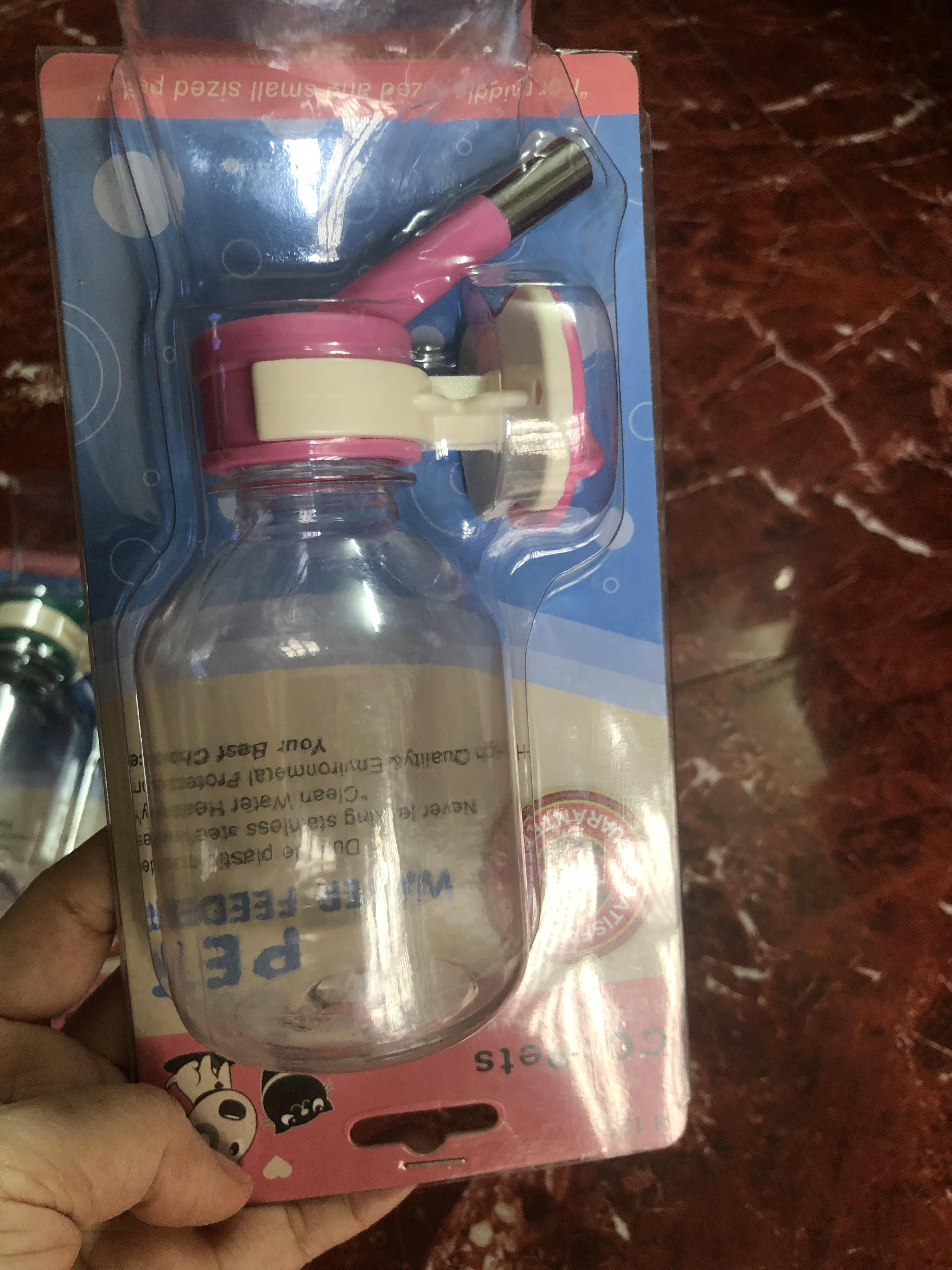 Bình nước gắn chuồng chó mèo thỏ 250ml
