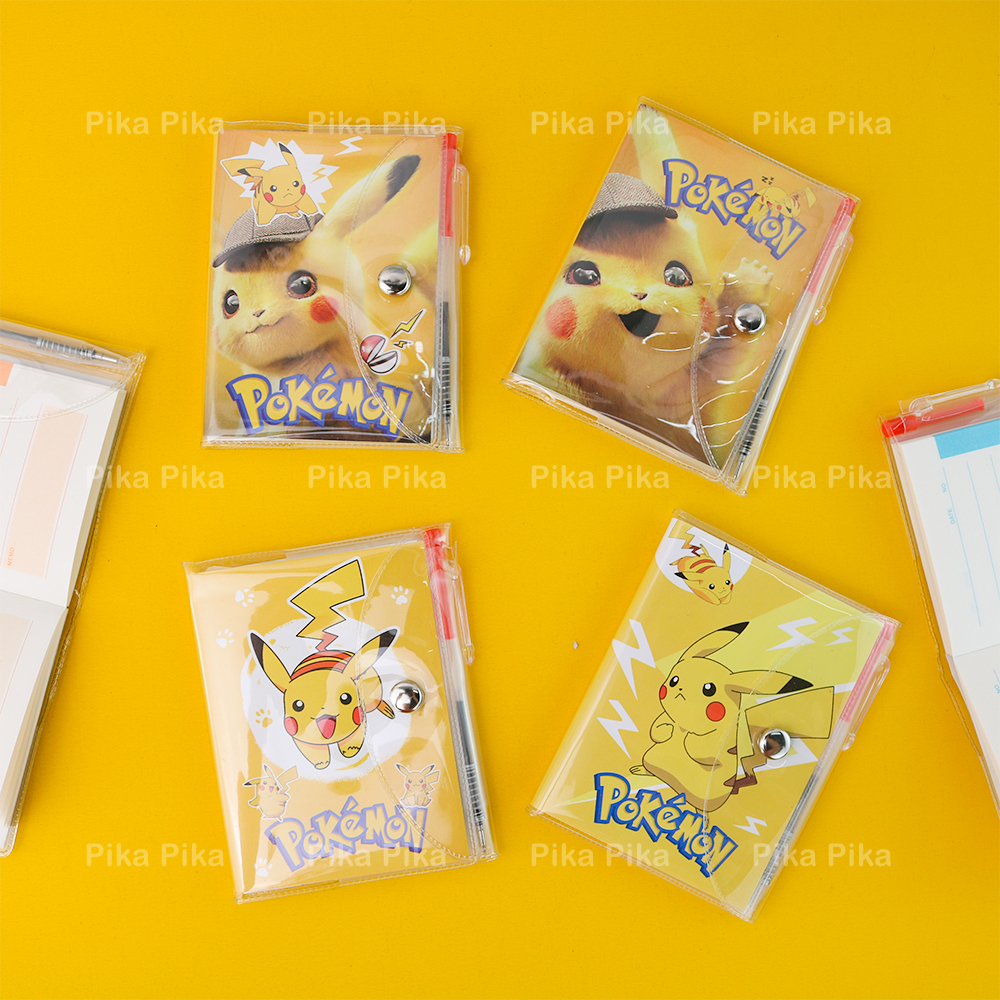 Sổ tay kèm bút Pikachu Pokemon dễ thương cute PK0048
