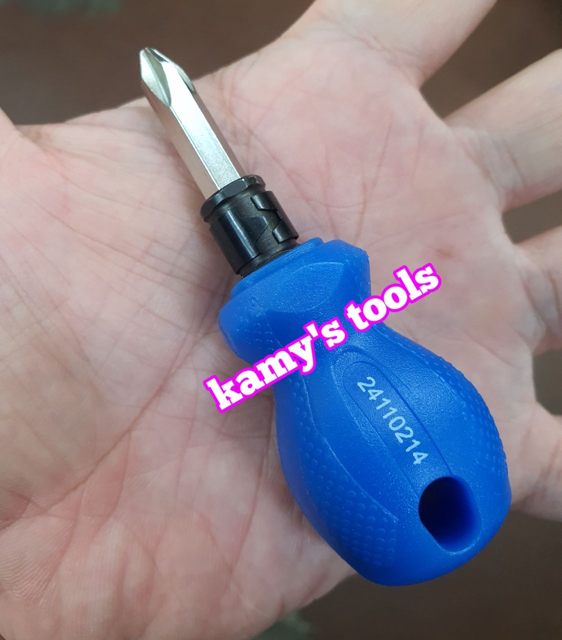 Tua vít lùn 2 đầu bake dẹp kingtony ph2 dài 38mm model 24110214