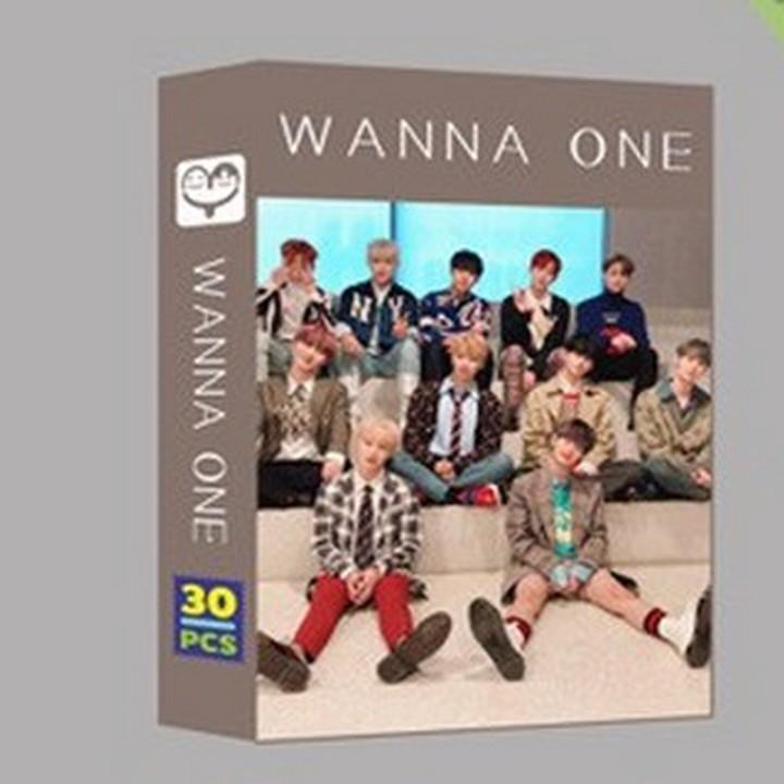 Lomo Wanna One hộp vuông bộ ảnh hộp ảnh 30 thẻ hình thiết kế thời trang hình ảnh thần tượng hàn quốc