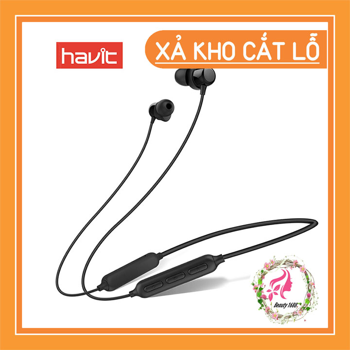 Tai nghe thể thao bluetooth havit i39 - không sợ rơi khi vận động - nghe liên tục 15 giờ - bảo hành toàn quốc