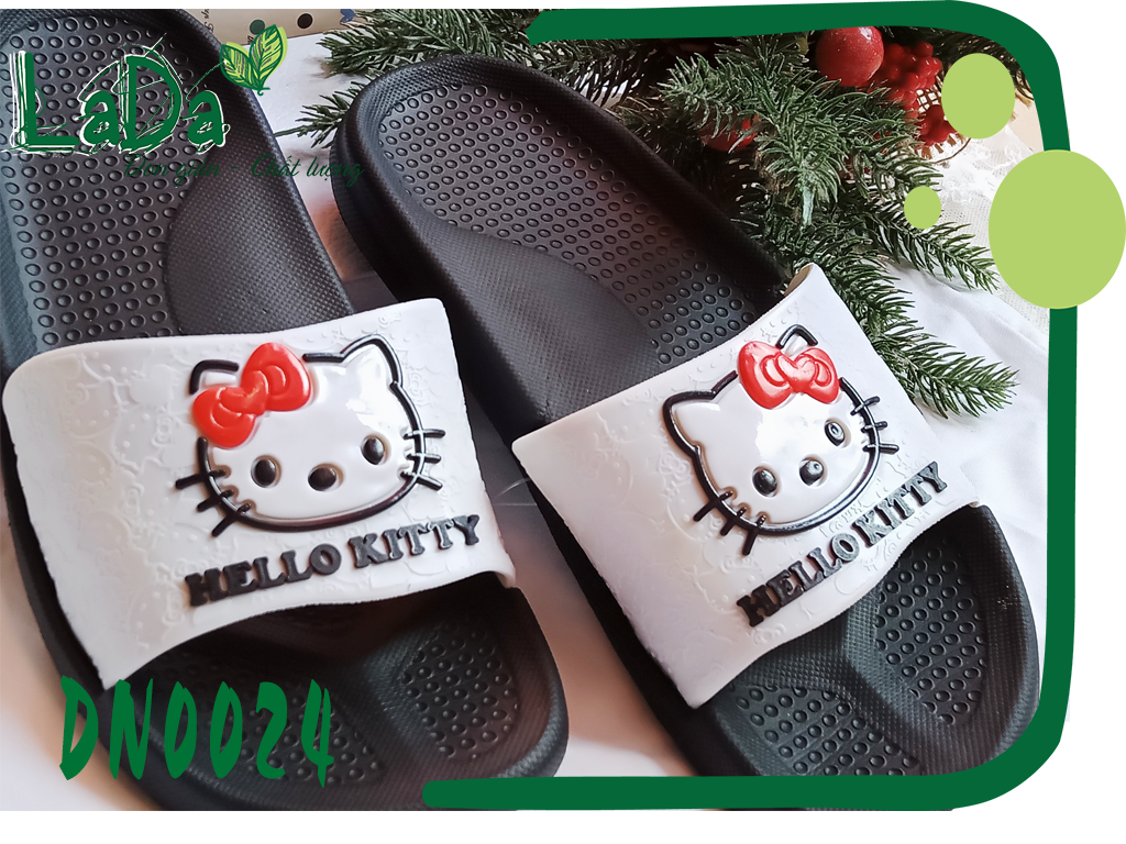 Dép Đúc Quai Ngang Siêu Nhẹ Hình Hello Kitty Đáng Yêu [DN0024]