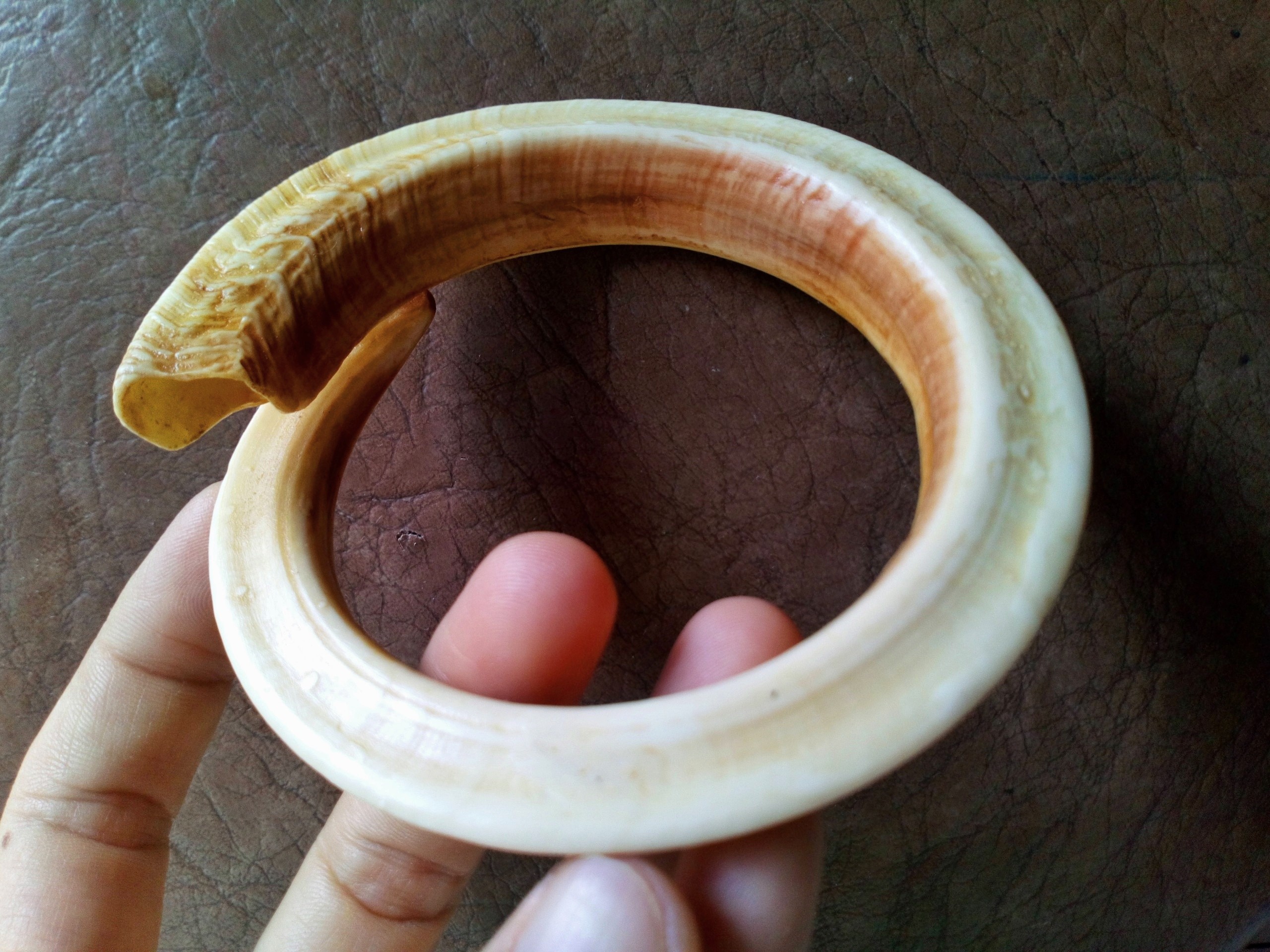 [HCM]VÒNG NANH HEO MỸ NGHỆ BẢNG TO LỔ 6.8CM CỨNG CHẮC ĐẸP