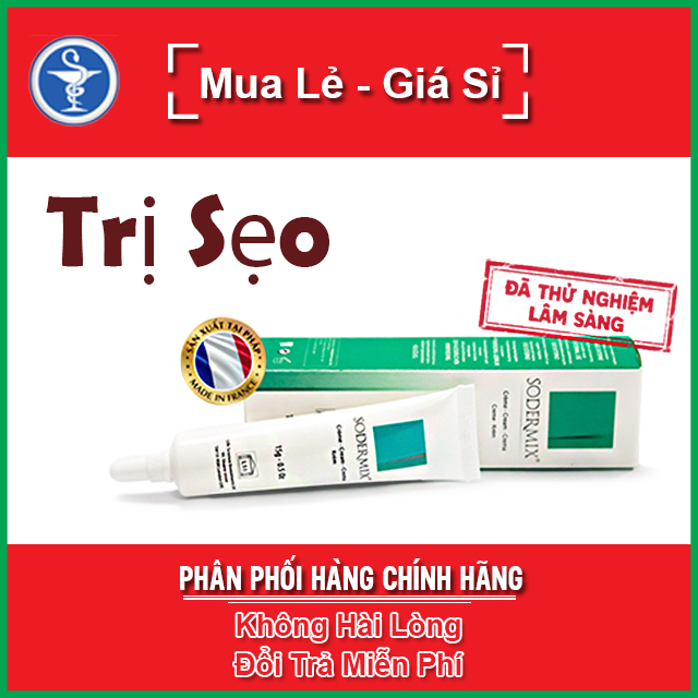 SODERMIX CREAM - Hỗ trợ làm mờ sẹo lồi chàm sữa vijjêm da cơ địa Tuýp 15g