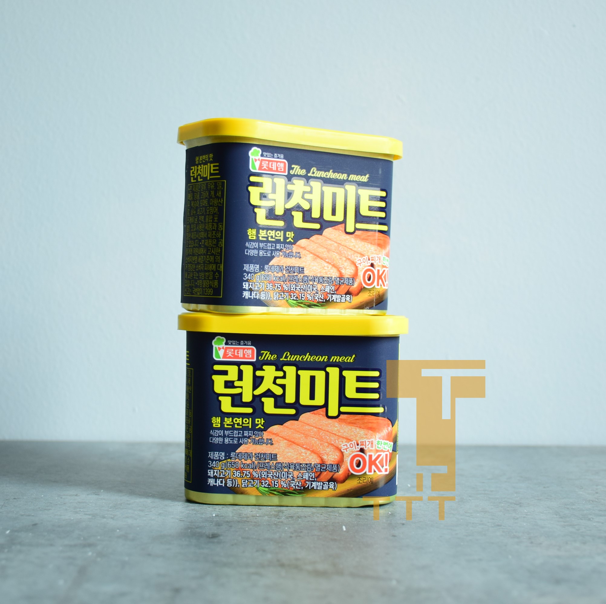 Thịt hộp nhập khẩu hàn quốc ok lotte- 340g - hsd 02/2026