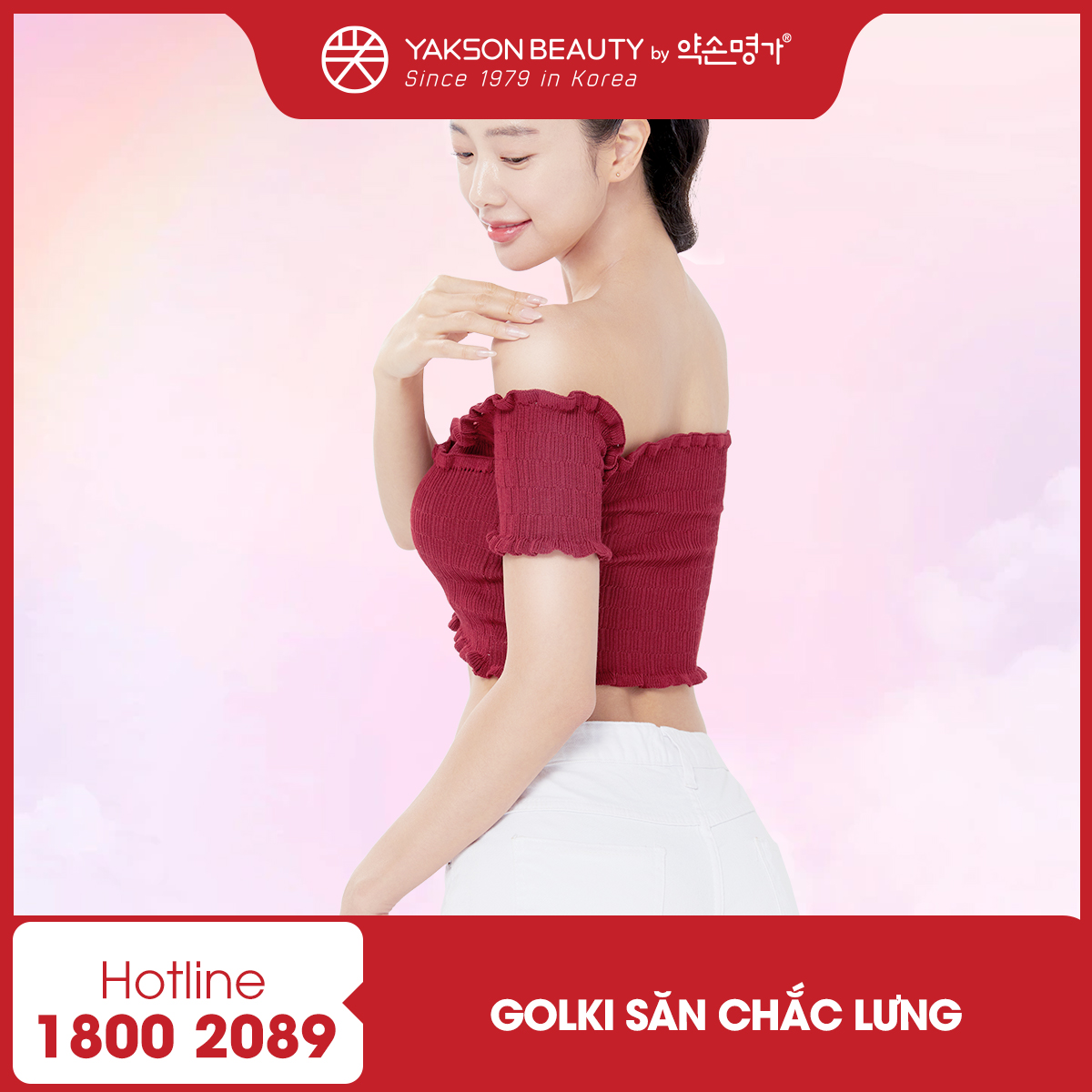 E-voucher Golki săn chắc lưng bằng liệu pháp Golki tại Yakson Beauty