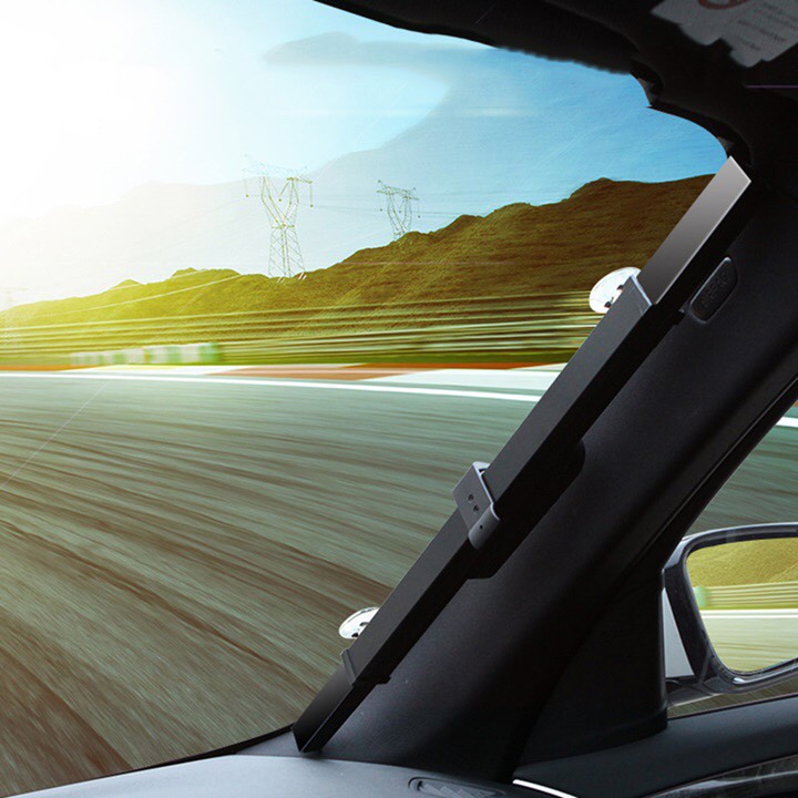 [HCM]Tấm che nắng kính lái ô tô Hotaco, rèm che nắng kính trước ô tô kích thước 65cm