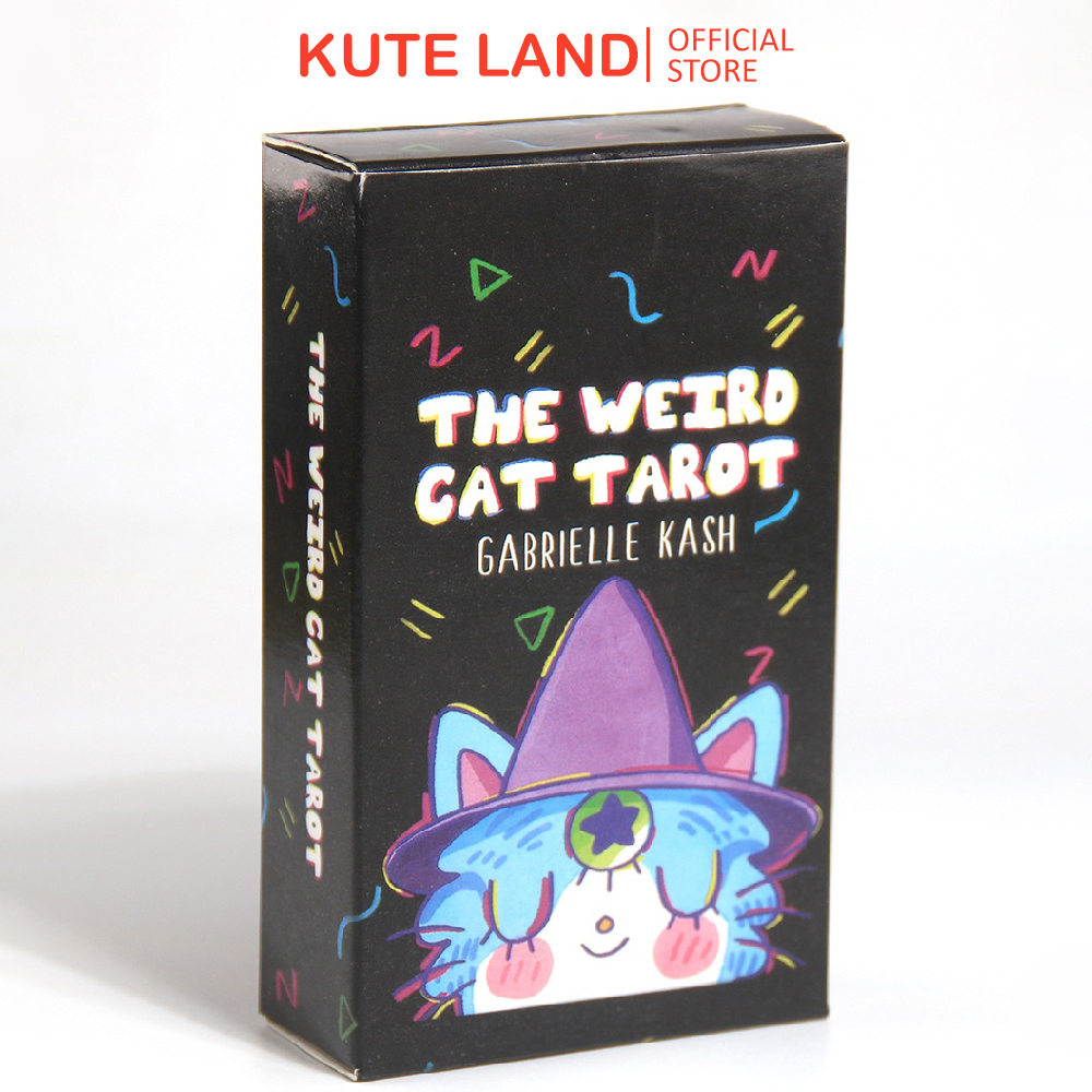 Bài tarot the weird cat tarot 78 lá bài tặng đá thanh tẩy