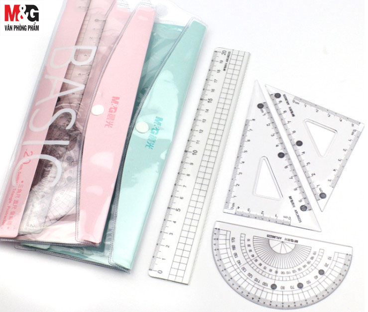 [HCM]Thước Bộ 96225 (24/432) có cây dài 20cm  bộ có 4 cây (ARL96225)