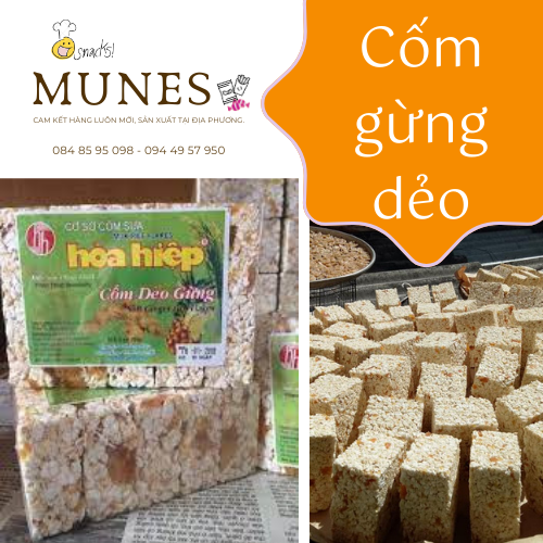 Cốm gừng dẻo 250gr - Đặc sản Phan Thiết