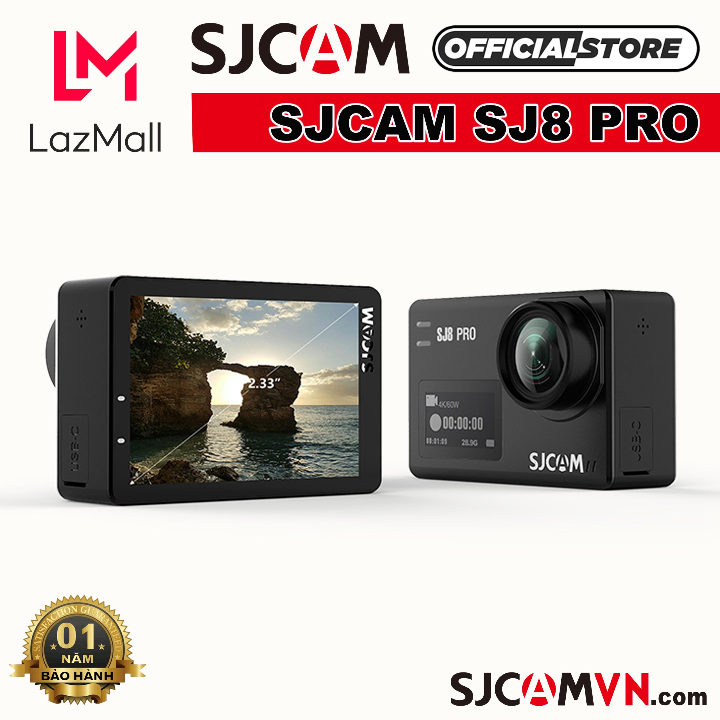 [Trả góp 0%] Camera Thể Thao SJCAM SJ8 PRO, Quay video 4K/60fps, kết nối WiFi, Chống nước độ sâu 30 mét - Hãng phân phối chính thức