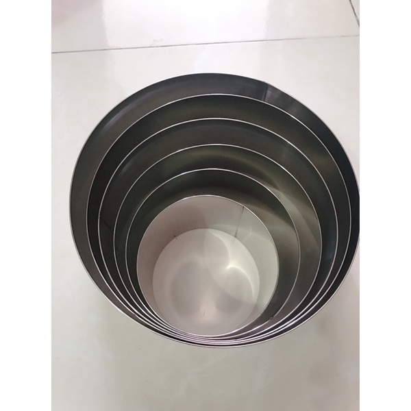 Khuôn ring tròn làm bánh mouse/ teramisu cao 8cm
